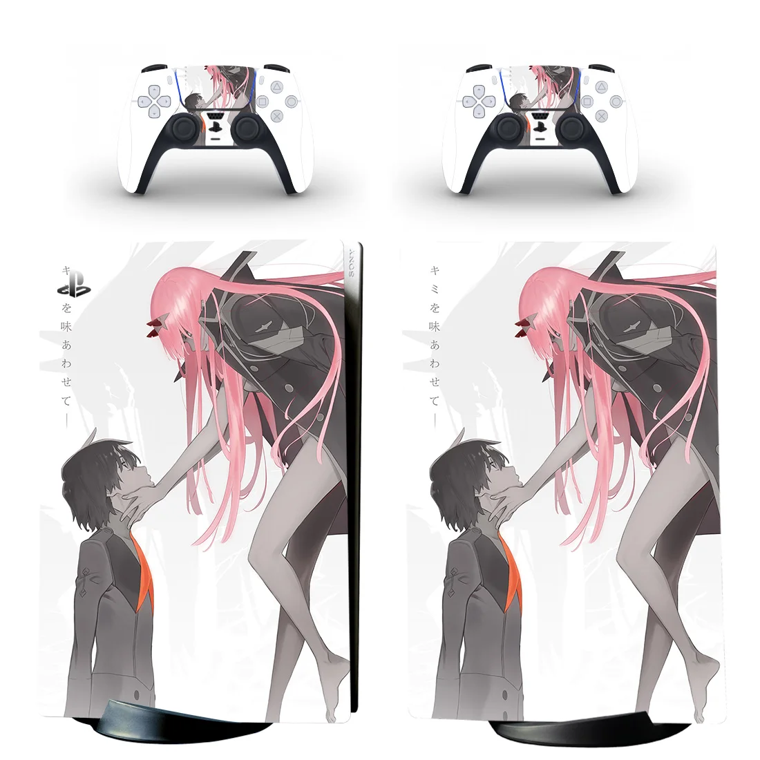 

DARLING in the FRANXX Zero Two PS5 Digital Skin Sticker Decal Cover for Playstation 5 Console & 2 Controllers Vinyl Skins