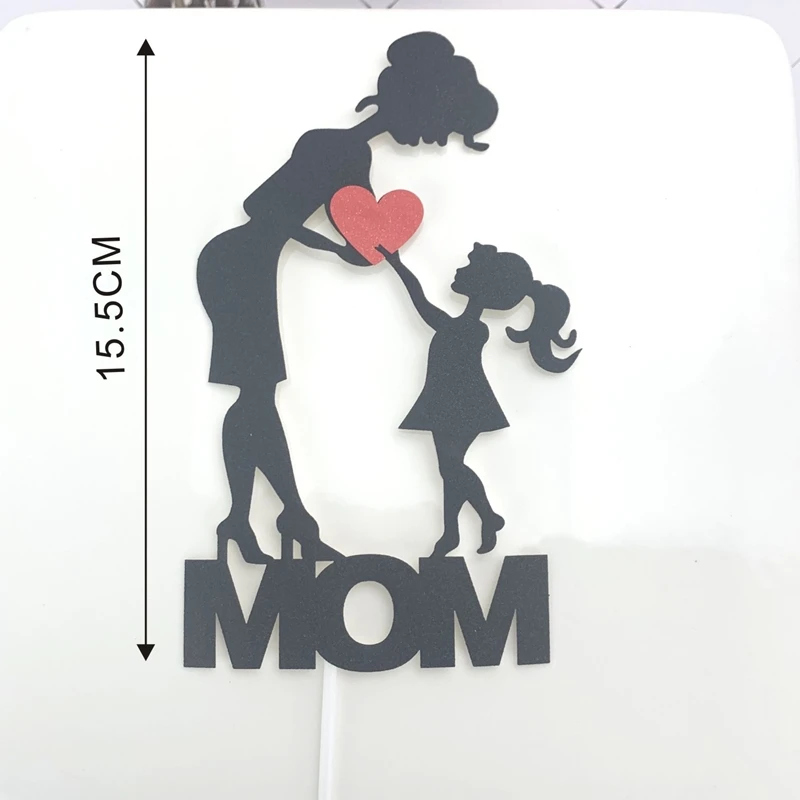 1 Набор/I love mom Топпер для торта Блестящий бумажный кексов флаги Дня матери День
