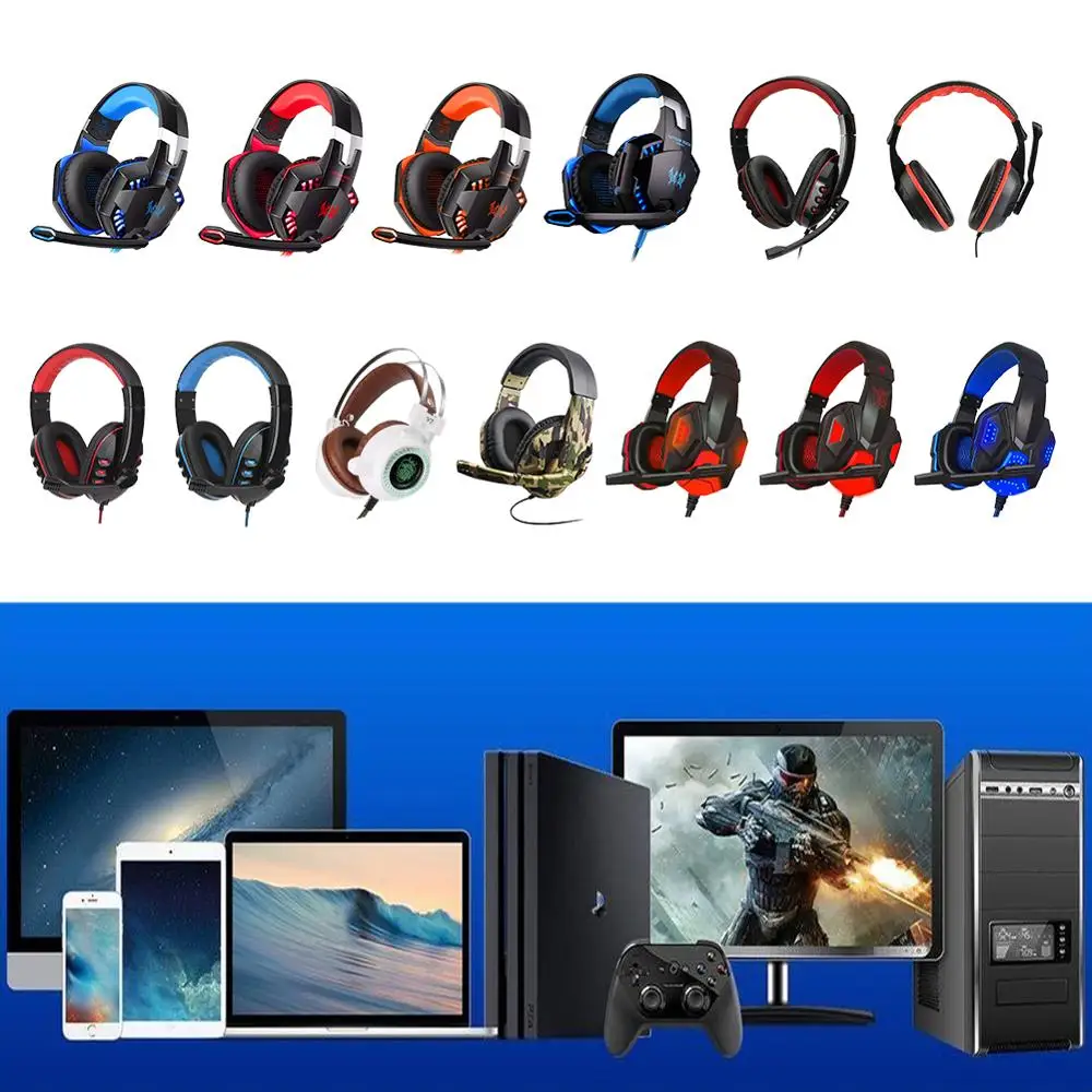 Pro игровая гарнитура с глубокими басами стереонаушники для телефона ПК и