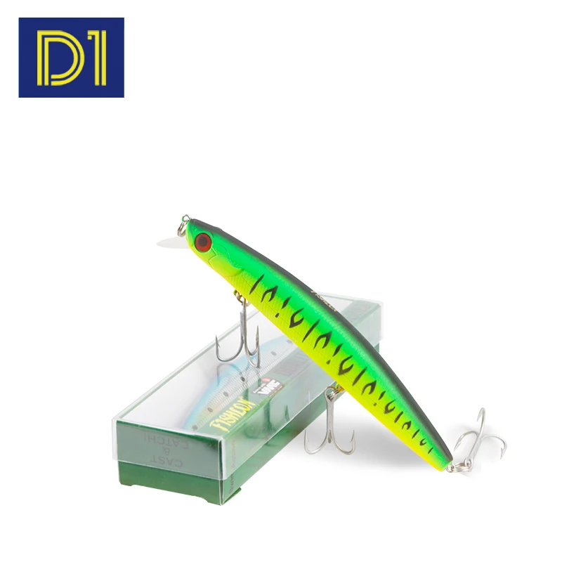 

D1 MINNOW Fishing Lures 120/140MM 19/29G Floating Hard Baits Origin Hooks Laser Surface Isca Artificial Jerkbait Fishing Tackle