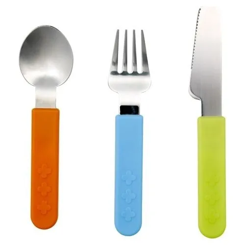 Детский столовый набор посуды с любимыми персонажами из мультфильмов