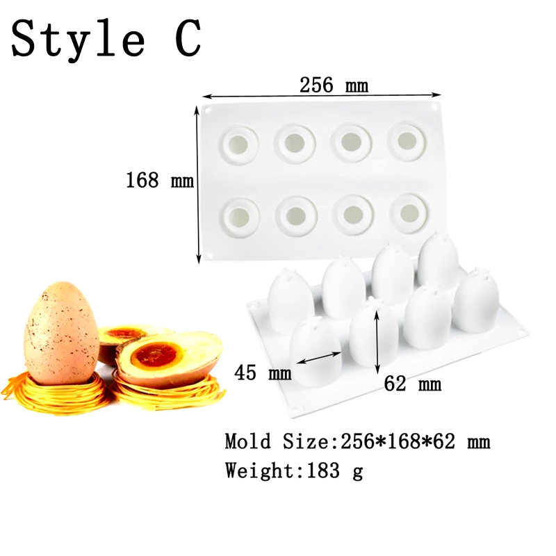 4 стиля французский десерт пасхальное яйцо форма силиконовая для торта