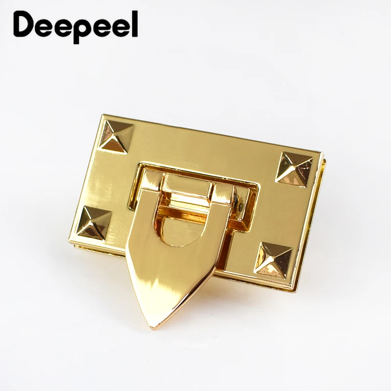 

Deepeel 2/4 шт. металлический замок оснастки для Сумки из натуральной кожи Для женщин сумка твист нажмите застежки застежка защелка для самостоя...