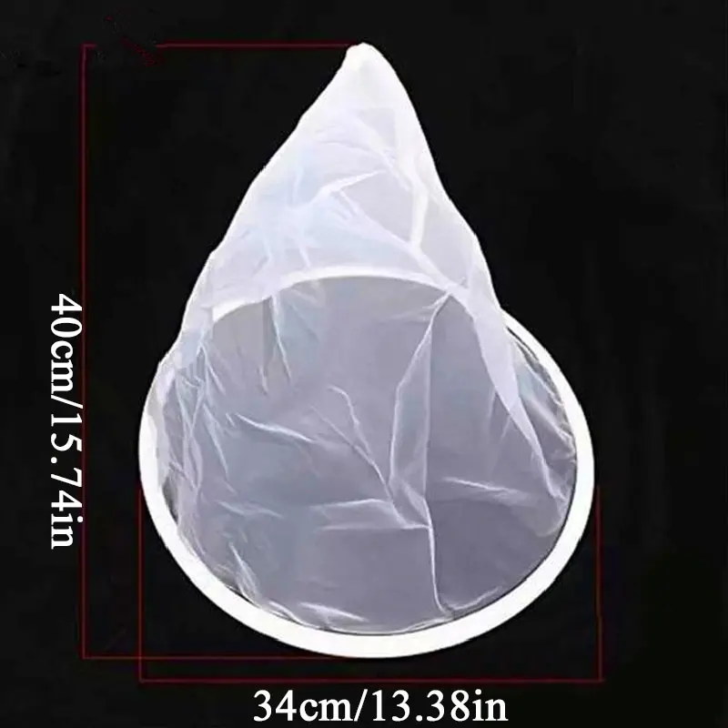 

Nylon Pure Funnel Shape Screen Strainer Net Beekeeping Supplies Tool Impurity Filter Cloth White 1PC Honey Strainer