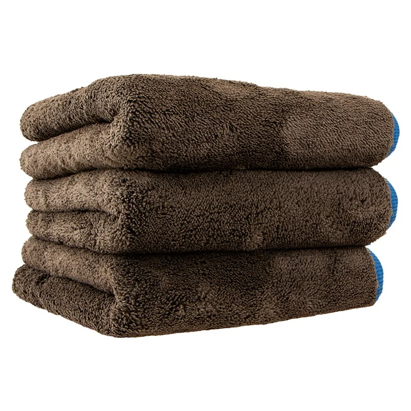 1200Gsm полотенца из микрофибры толстые плюшевые салфетки для чистки автомобиля