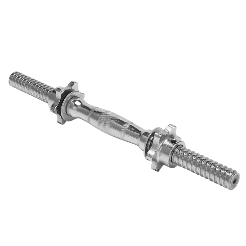 

NEW-38CM Chrome Threaded Dumbbells Bars Adjustable Dumbbell Bar Handles Weight Lifting Equipmentt for Workout Training Gym