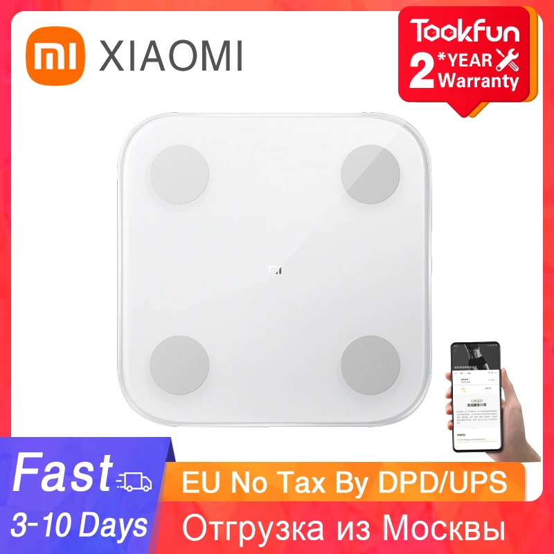 

Электронные напольные весы XIAOMI Mi 2, оригинальные цифровые умные весы для определения состава тела, анализатор жира в ванной, до 150 кг