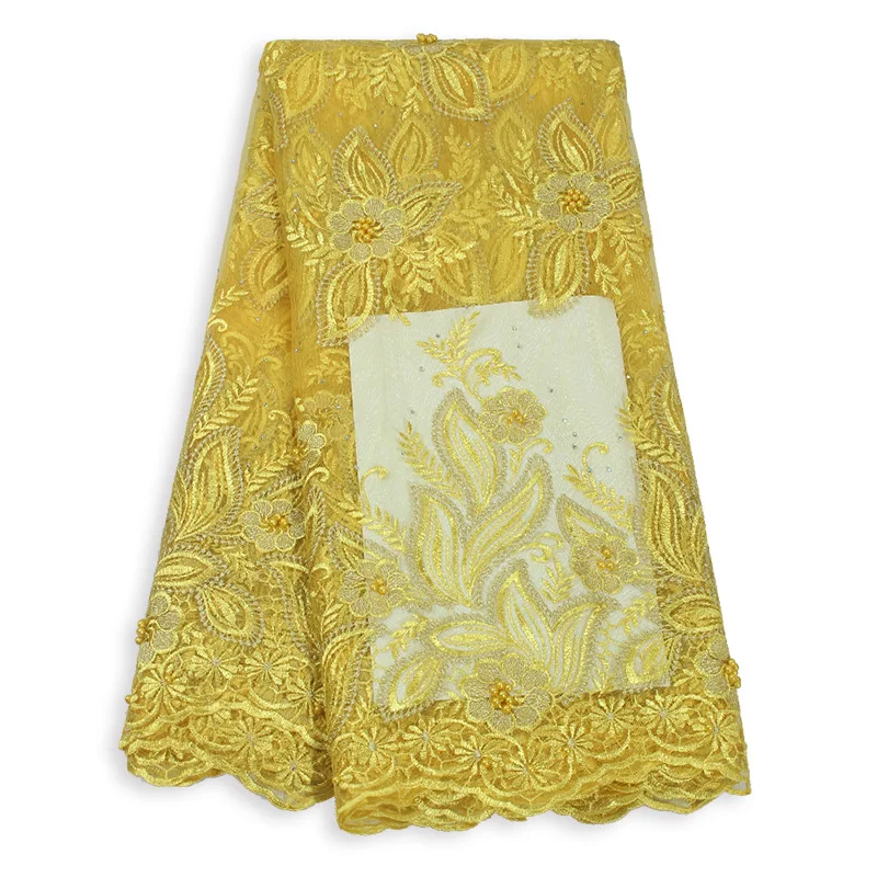 2020 Высококачественная нигерийская кружевная ткань французская тюль вышитые
