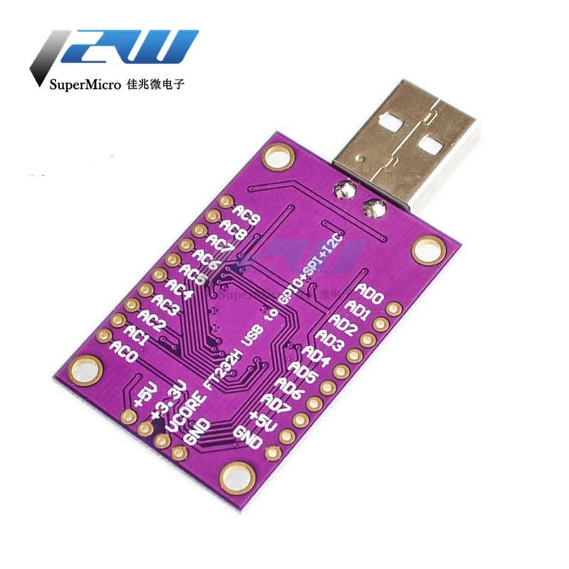 CJMCU FT232H USB к JTAG UART FIFO SPI I2C высокоскоростной Многофункциональный модуль