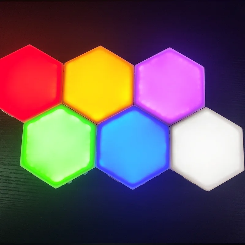 

INS Honeycomb Quantum Light Modular Assembly Helios Touch Wall Lamp Quantum Lamp LED Magnetic Wall Light Bedroom Lamp