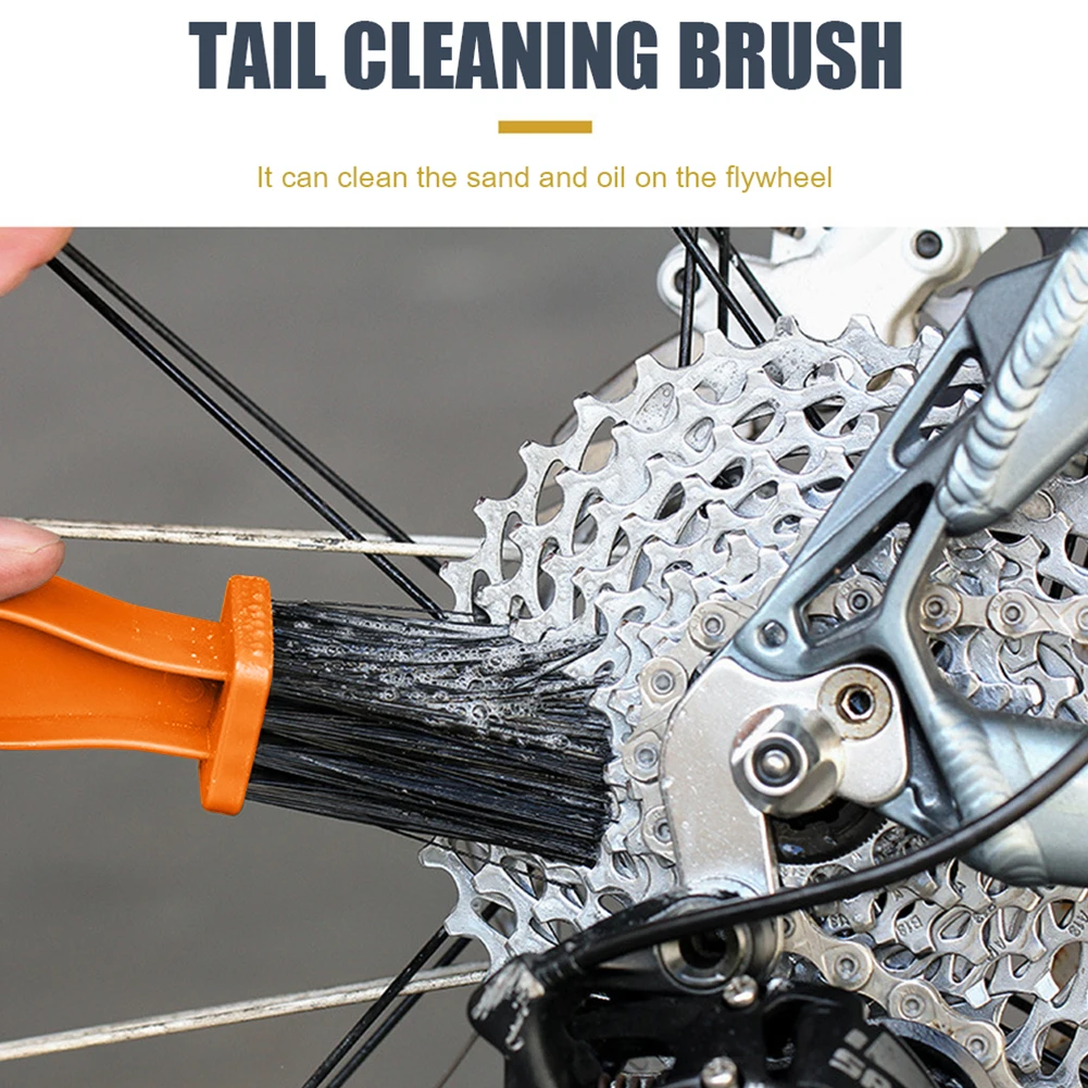

Motorcycle Bike Chain Brush MTB Bicycle Chain Scrubber Cleaning Tool Orange Brush Cleaner Outdoor Cleaner Scrubber bisiklet Tool