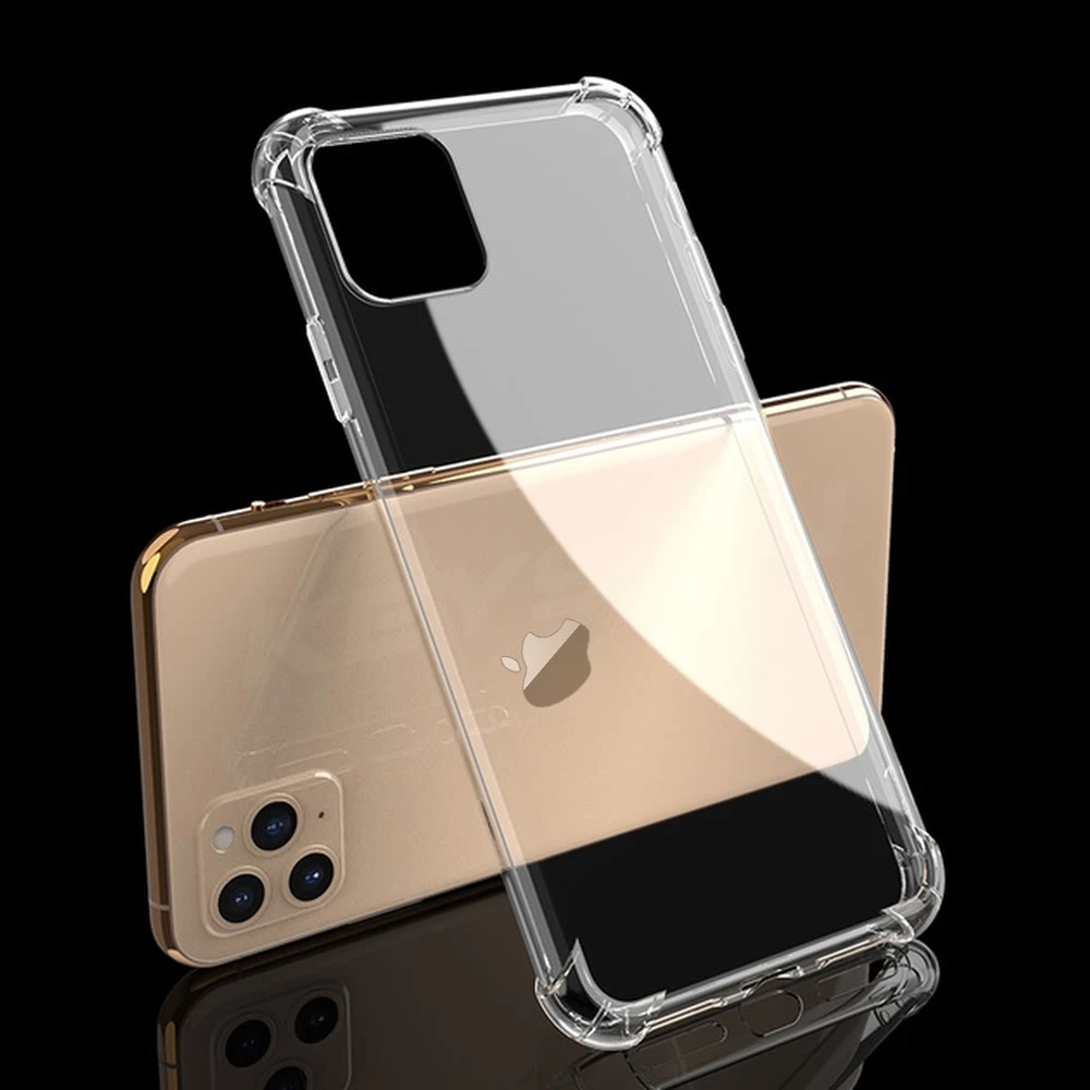 Противоударный Ультратонкий Прозрачный чехол LAPOPNUT для телефона IPhone 11 Pro Max XR X Xs 8 7