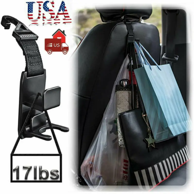 1 шт. автомобильный подголовник сиденья Крючки вешалки спереди и длинное сзади