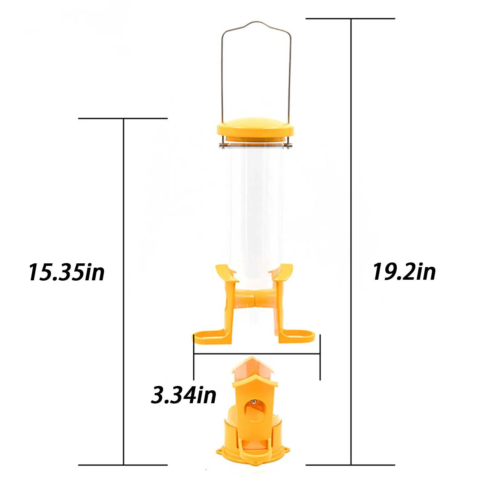 

Outdoor Hanging Plastic Metal Paint Bird Feeder Garden Automatic Bird Feeder Comedero Pajaro Mangeoire Oiseaux Exterieur