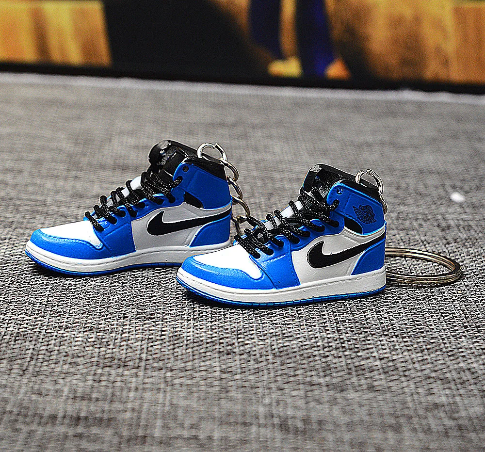 a pair w metal ring Дропшиппинг aj1 Chicago «не для перепродажи Красный» брелок в виде кроссовка Air Jordan 1 3D мини-кроссовки, запатентованный спортивный обувной брелок с кроссовком - Цвет: a pair w metal ring