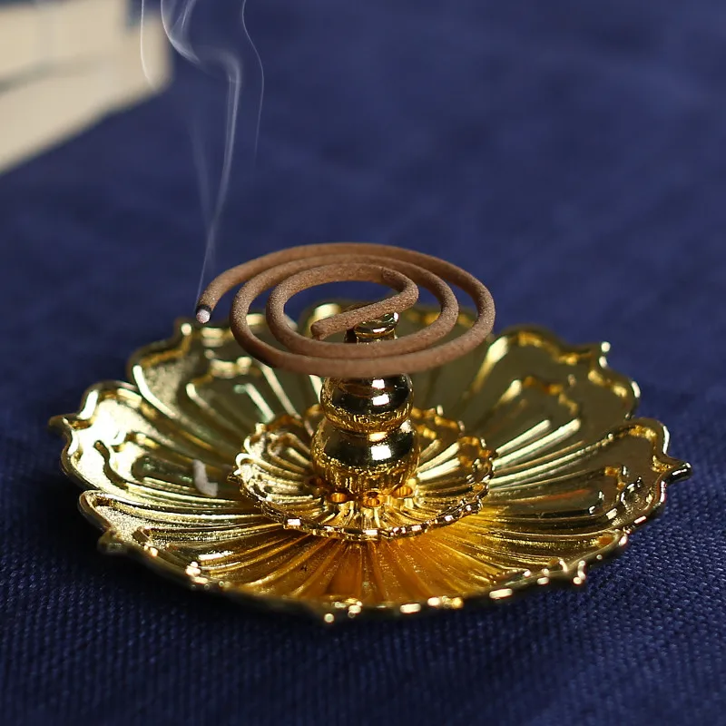 1 комплект сплав благовония Горелка Lotus Base Plug креативный Zen маленький держатель