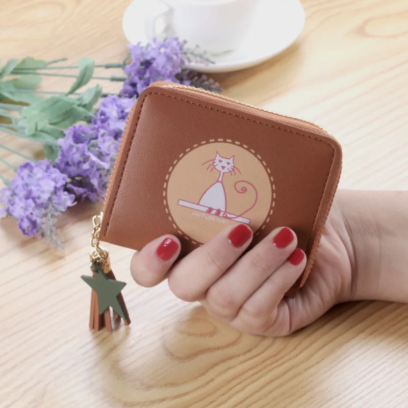 Дамский кошелек Portomonee маленький для монет прозрачный милый ручные сумки девочек