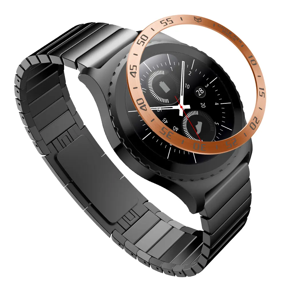 A2 Gear s3 Frontier ремешок для samsung galaxy watch 46 мм ремешок ободок для galaxy watch 46 мм Шестерня S3 металлический ободок кольцо клейкая крышка - Цвет: A2