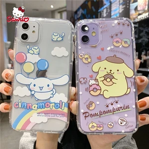 Sanrio Hello Kitty All Inclusive Anti-drop Phone Case for iPhone13 13Pro 13Promax 12 12Pro Max 11 Pro X XS MAX XR 7 8 Plus Cover