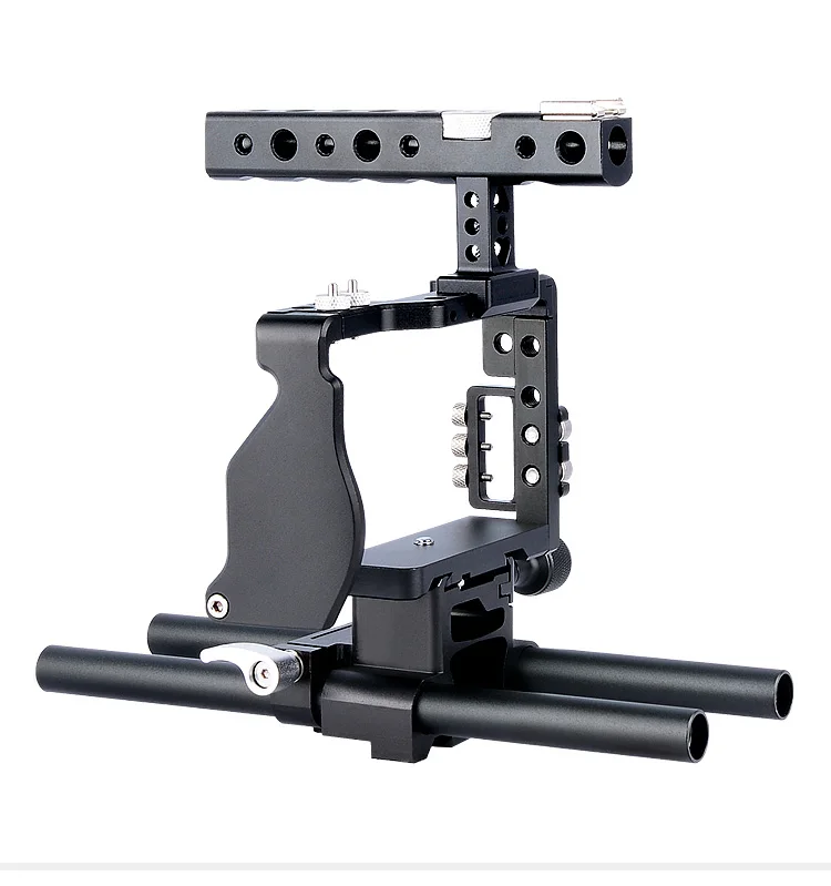 Профессиональный стабилизатор видеокамеры с ручкой для камеры DSLR Rig для sony ILCE A6000 A6300 A6500 A6400