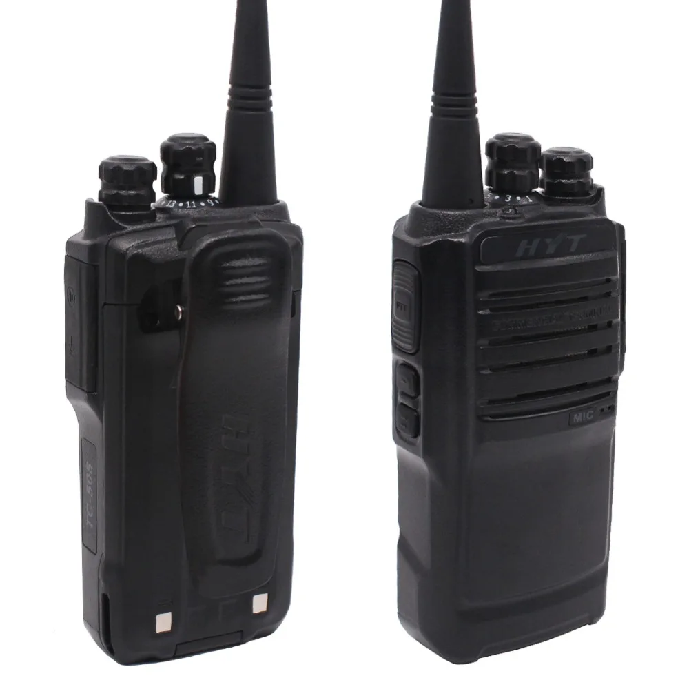 2pcs hyt tc 508 portable two way radio with li ion battery charger era tc508 business walkie talkie tc 500s free global shipping