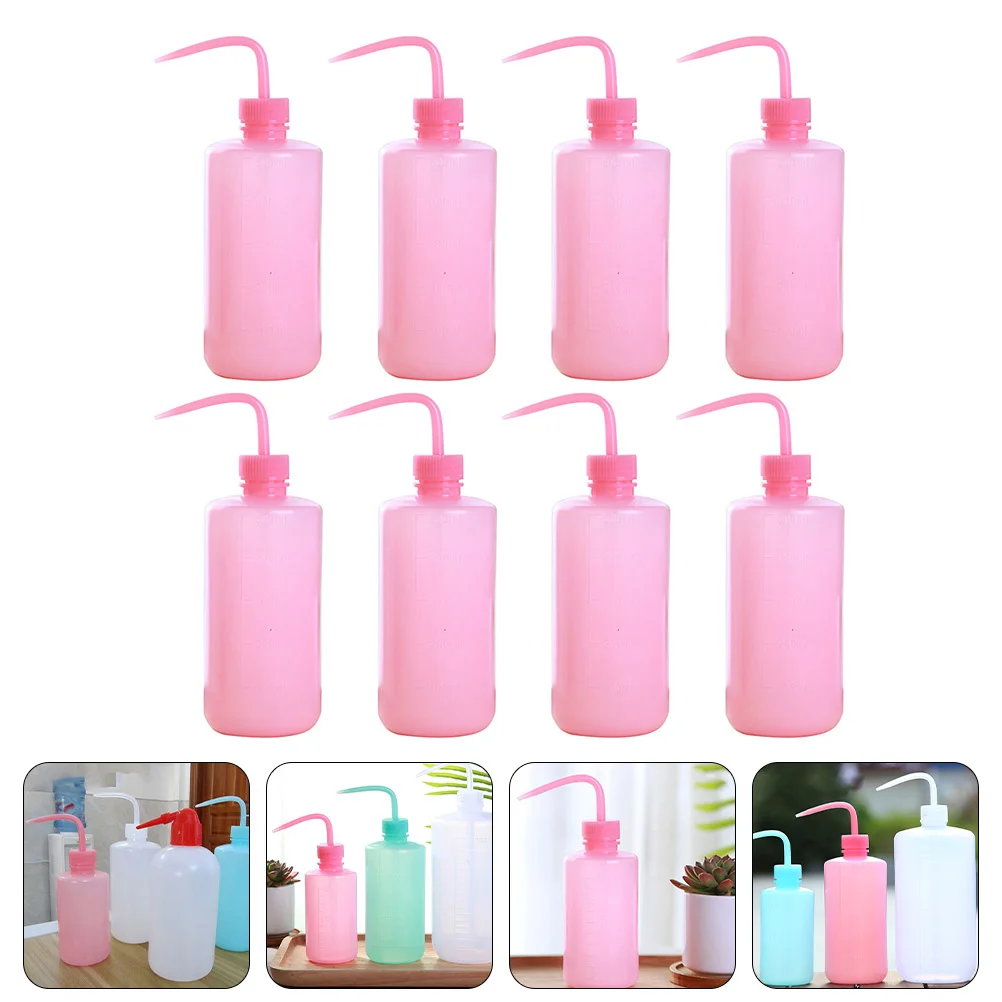 

8Pcs Eyelash Extension Wash Bottle Squeeze Bottle with Bend Mouth Wash Bottle