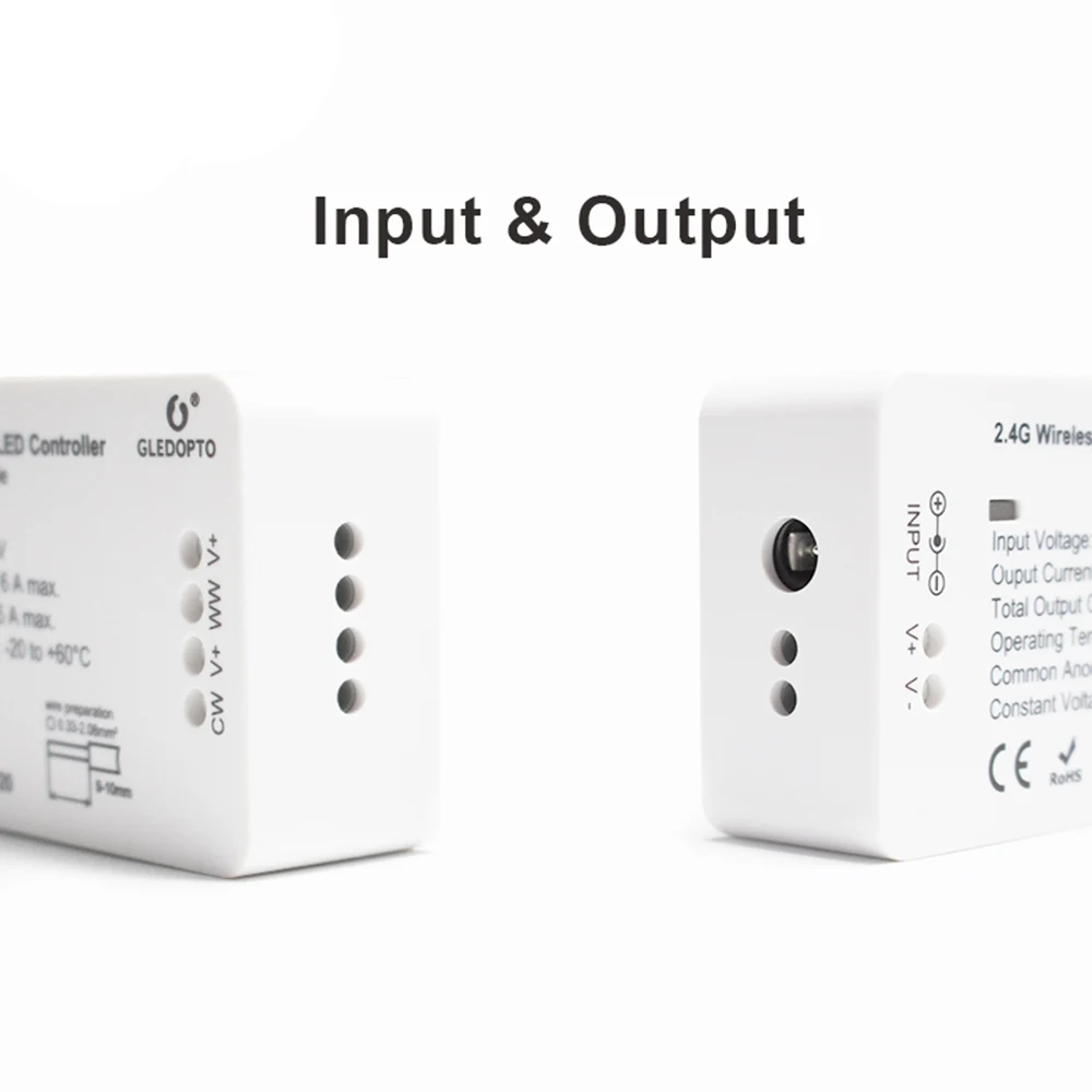 G светодиодный OPTO Zigbee светодиодный контроллер CCT Беспроводное управление Умный дом мост WW CW Светодиодная лента диммер 12 В 24 В Работа с Alexa Echo