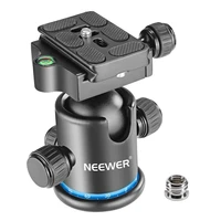neewer pro metal tripod ball head 360 degree rotating panoramic with 14 inch quick shoe plate bubble level for tripodmonopod