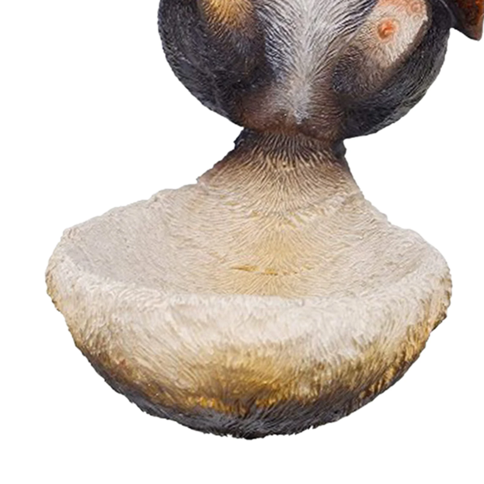 

Yard Garden Decor Birds Feeder With Raccoon Shape Easy Operation Water-proof Long Lasting Garden Decoration For Courtyard