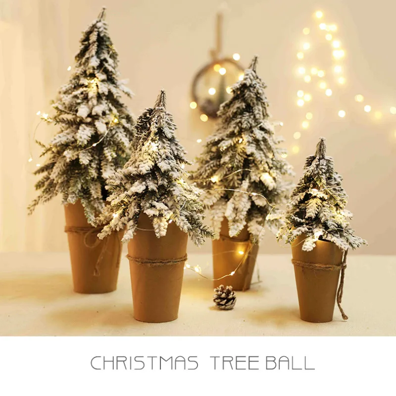 

Christmas Tree DIY Decorations For Home Mall Hotel Artificial Snowflake Cedar Pine cone trees party wood Xmas hanging ornaments