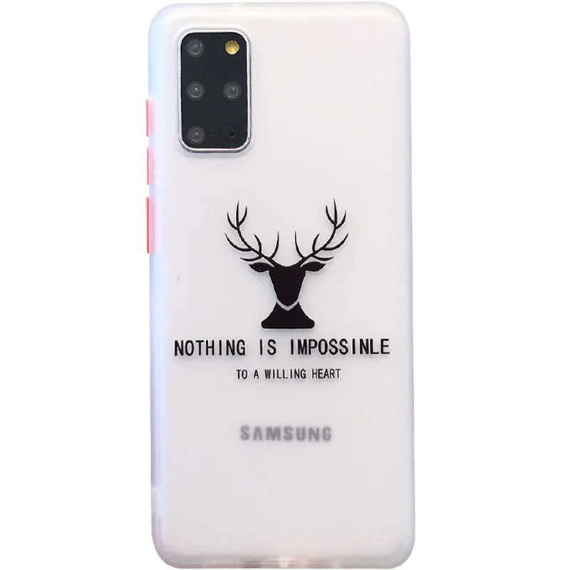 

Creative Han Feng for Samsung s20 mobile phone shell s10 skin soft shell note10 contrast color all-inclusive protective cover