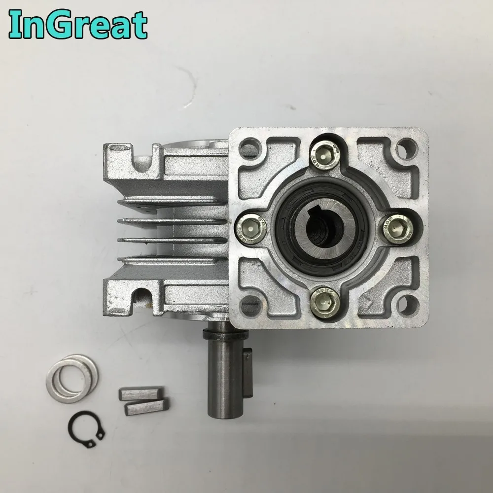 Соотношение 5:1 червячная коробка передач RV030 14 мм выходной шаговый двигатель Nema23