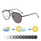 Новые модные фотохромные бифокальные очки-авиаторы для дальнозоркости для мужчин и женщин, очки для чтения с большой оправой и двойным мостиком