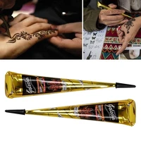 black ink henna cones henna tattoo paste for temporary sticker tattoo body cream mehndi new hot tattoo body paint art i8s6