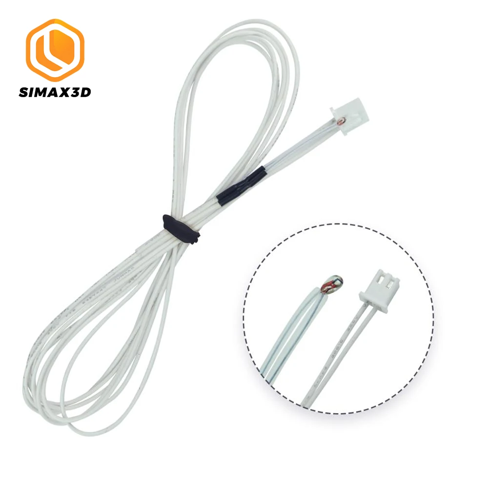Датчик температуры SIMAX3D 100K ohm NTC 3950 с проводом 1 м совместимый 3d-принтером CR10S Pro Ender 3