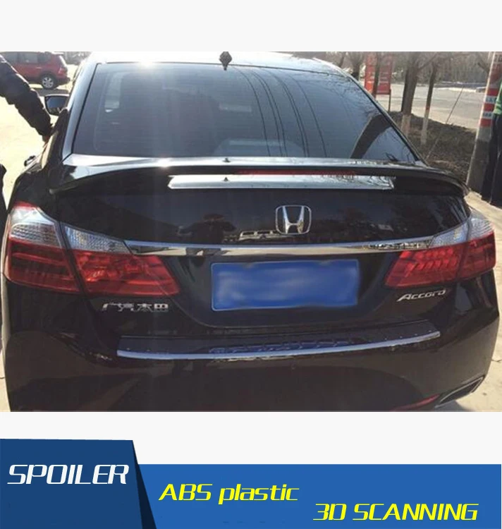 Для Honda Accord Спойлер ABS Материал заднее крыло автомобиля праймер цвет задний