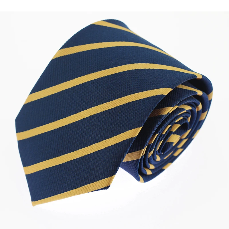 

Blue Yellow 8CM Jacquard Woven Neck Tie for Men Classic Check Ties Fashion Polyester Mens Necktie for Wedding Business Tie
