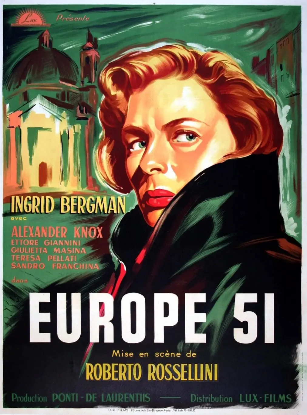 Самая большая любовь Роберто росселлини Италия фильм декоративный постер