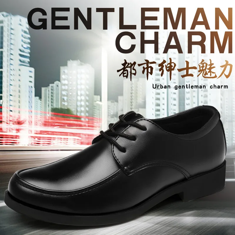 

2018 new black Men Formal Shoes autumn Winter Men Dress Shoes Brand Men Leather Shoes Men Classic Business Gentleman Big Size