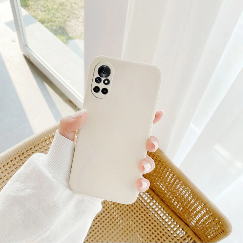 original square liquid silicone cute case for huawei nova8 7 6pro camera lens protect soft phone back cover honor magic 4pro free global shipping