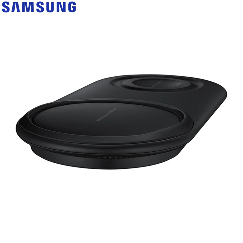 Быстрое беспроводное зарядное устройство QI Dual Pad EP-P5200 для samsung Galaxy Note8 Note9 Watch gear S2 huawei Mate20 Pro Xiaomi 9 Iphone XR Max