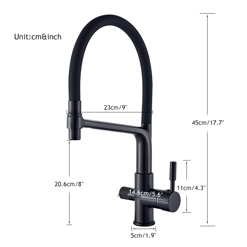 outdoor kitchen sink Purified Water Kitchen Faucet Pull Down Sprayer 360 Rotate Mixer Tap Deck Mount Drinking Water Tap Hot Cold Water Torneira Crane new kitchen sink