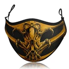 Маска для косплея в стиле игры, Пылезащитная многоразовая маска для взрослых Mortal Kombat Noob Saibot Scorpion Sub Zero Ninja Face Mouth