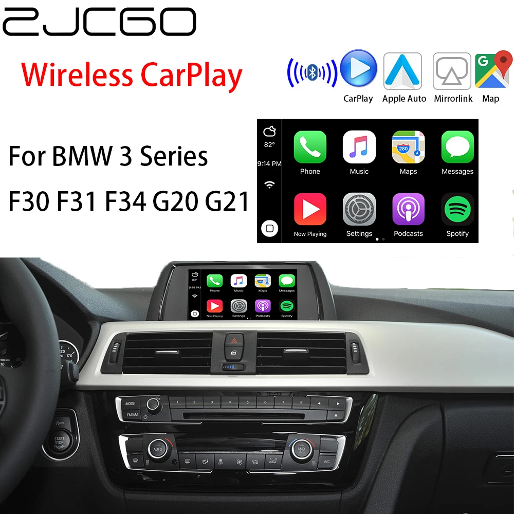 Беспроводной адаптер ZJCGO для Apple CarPlay Android с автоматическим интерфейсом BMW 3 серии