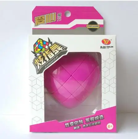 

Yongjun Love Magic Cube Moyu 3x3x3 Stickerless Heart-shaped Magic Cube Speed Puzzle Cube Kids Toys Educational Toy