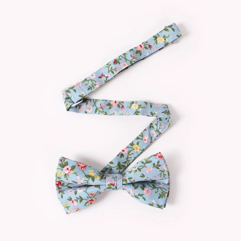 

2020 Leisure Bow Ties for Men Bowtie Women Boutique Wedding Party Butterfly Floral Printed Bowties Gravata Slim Custom Logo