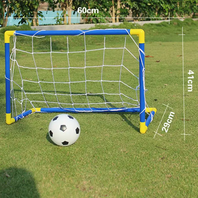 Soccer goal child Indoor Mini Folding Football Goal Post Net Set Pump Kids Sports Outdoor Home Game Toy Child Gift | Игрушки и хобби