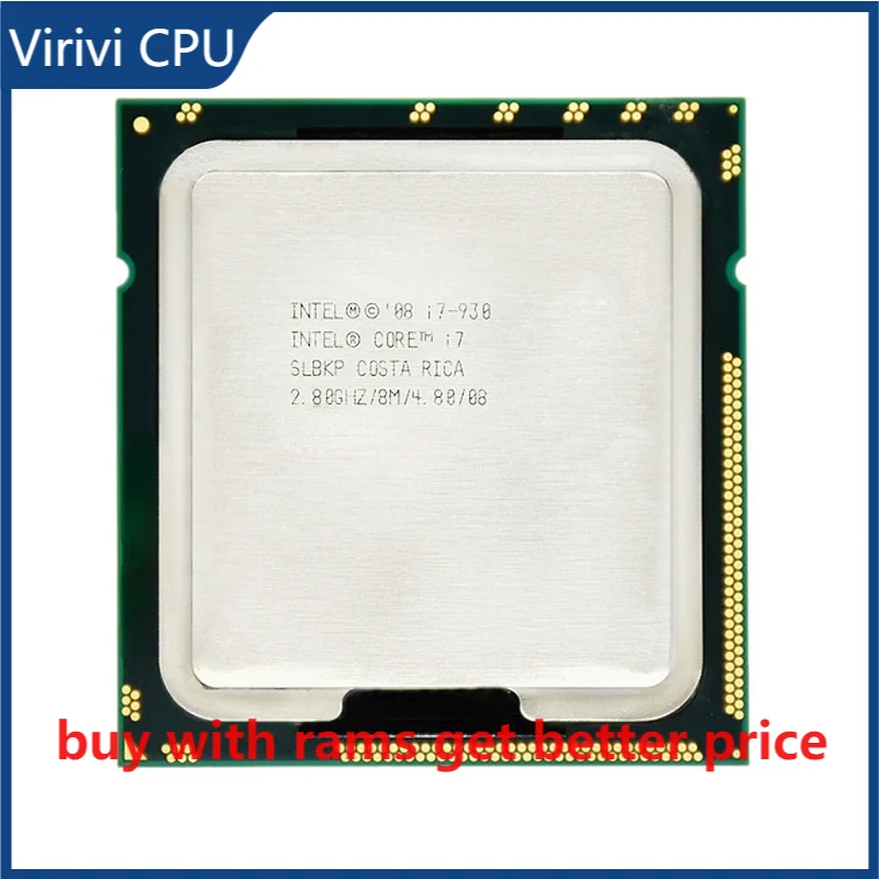 

Original Intel CPU Core i7-930 Processor i7 930 2.80GHz 8M 4-cores Socket 1366 free shipping speedy ship out