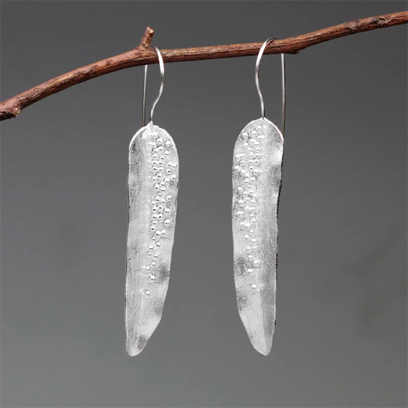 Женские Винтажные висячие серьги INATURE из стерлингового серебра 925 пробы с