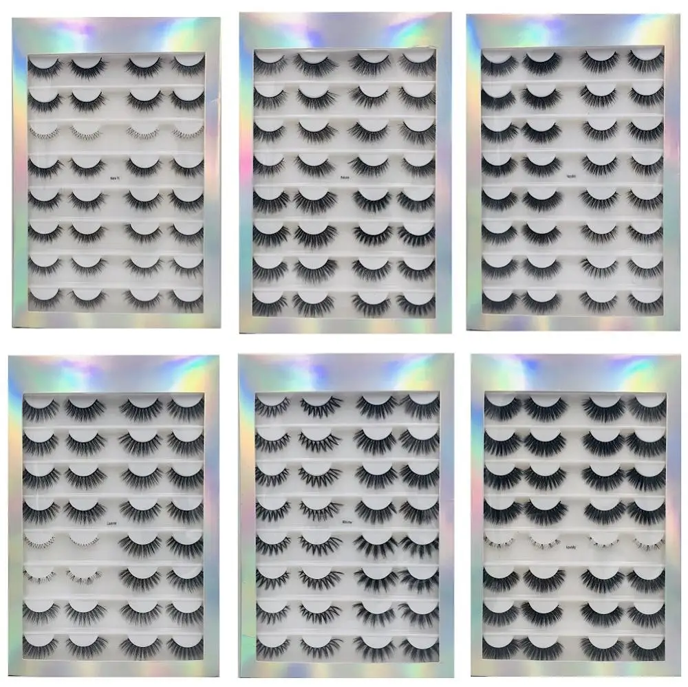 Ресницы 3D из искусственной норки ручной работы искусственные пушистые длинные